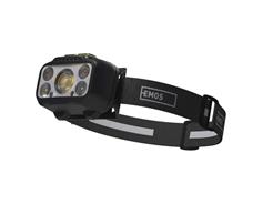 EMOS LED nabíjecí čelovka P3546, 550 lm, 110 m, Li-Pol 1000 mAh / 3× AAA