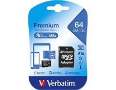 VERBATIM 44084 microSDXC 64GB cl10 adapt