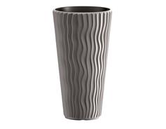 Prosperplast Květináč Prosperplast SANDY SLIM šedý kámen 39 cm 