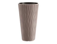 Prosperplast Květináč Prosperplast SANDY SLIM mocca 34,9 cm