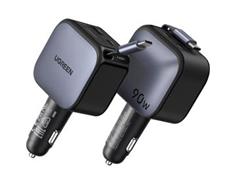 UGREEN 90W nab.do auta USB-C/USB-A+kabel 