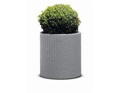 Keter Květináč Keter Cylinder L Silver Grey
