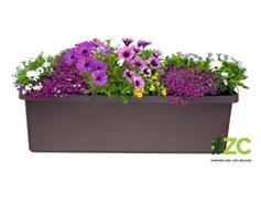 Truhlík samozavlažovací Berberis Trio - čokoládový 117 cm