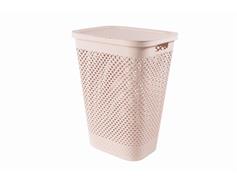 Curver Koš na prádlo Curver Pure 55 l růžový s víkem