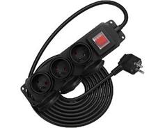 Retlux RPC 207 zásuvky IP44,3x/3x1,5G/3m 