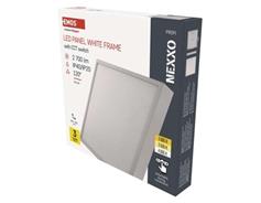 EMOS LED přisazené svítidlo NEXXO, čtvercové, bílé, 28,5W, se změnou CCT