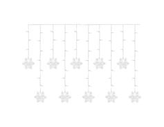 EMOS LED vánoční závěs – vločky, 135x50 cm, vnitřní, studená bílá