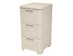 Curver Regál Curver Style 3x14L se zásuvkami bílý