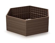 Prosperplast Vyvýšený záhon Prosperplast BASE WOODY hnědý 148 cm 
