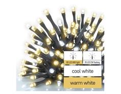 EMOS Standard LED spojovací vánoční řetěz blikající, 10 m, venkovní, teplá/studená bílá