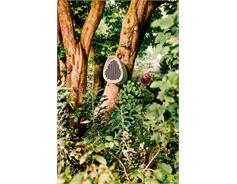 Hmyzí hotel - Essential bee hotel - fibrous grey 18 cm