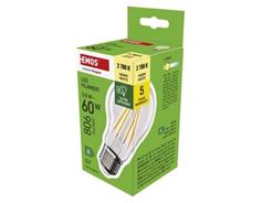 EMOS LED žárovka Filament A60 A CLASS / E27 / 3,8 W (60 W) / 806 lm / teplá bílá