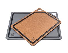 G21 Prkénko krájecí G21 EcoCut z přírodní celulózy - sada 2 ks, grafitové/hnědé