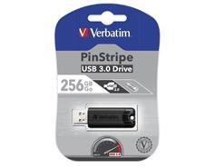 VERBATIM 256GB USB Flash 3.0 PinStripe 
