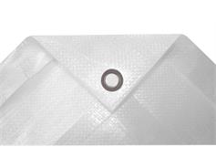 Plachta kašírovaná nepromokavá bílá 140g/m2 - 4x6 m