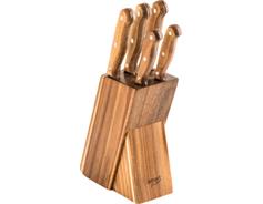 LAMART LT2080 SET 5 NOŽŮ V BLOKU WOOD 
