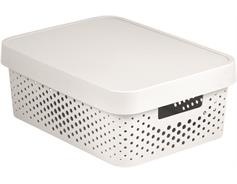 Curver Box Curver Infinity Dots 11L s víkem bílý