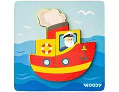 Woody 102191361 Puzzle Baby - lodička 