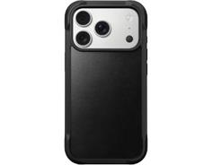 NOMAD Rugged Leather Case iPhone 17 Pro Black
