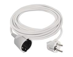 EMOS Prodlužovací kabel 5 m / 1 zásuvka / bílý / PVC / 1,5 mm2