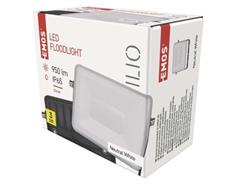 EMOS LED reflektor ILIO 10,5W, černý, neutrální bílá