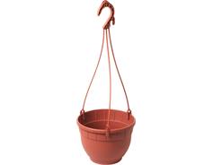 Květináč Siena závěsný s miskou - terakota 14 cm