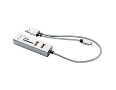 YENKEE YHC 103SR USB C OTG HUB+čtečka 