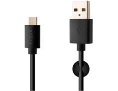 FIXED USB/USB-C kabel, USB 2.0, 2m,černý 