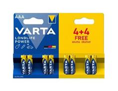 VARTA LR03 4+4BP AAA Longlife Power 
