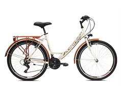 Capriolo Městské jízdní kolo Capriolo Metropolis Lady 26"/18 béžová - hnědá