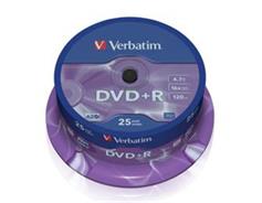 VERBATIM 43500 DVD+R(25-Pack Spindle)