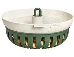 Zásobník na lojsemenné koule/pítko - Essential feeder bowl - leaf green 16 cm
