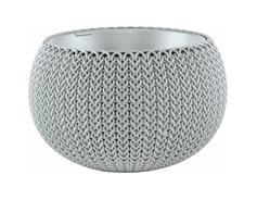 Keter Květináč Keter COZY S závěsný Cloudy grey