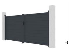 G21 Brána G21 Orlando 350x158 cm dvoukřídlá, antracitová