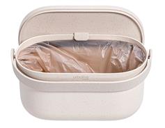 Nádoba na bioodpad UrbAlive s rámem a sáčky - slonová kost s káv. sedlinou 