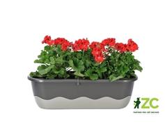 Truhlík samozavlažovací Mareta - tm.+ sv. antracit 60 cm