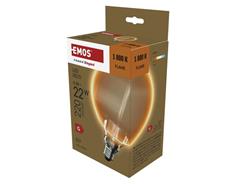 EMOS LED žárovka DECO G130OA / E27 / 4 W (22 W) / 220 lm / flame