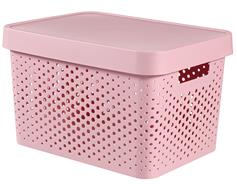 Curver Box Curver Infinity Dots 17L s víkem růžový