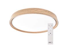 EMOS LED přisazené svítidlo ILVI, kruhové 30W, stmívání+CCT, dřevo