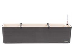 Truhlík samozavlažovací Berberis - antracit + slonová kost 80 cm