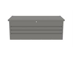 G21 Zahradní box G21 Denver 560 L, metalický šedý plechový