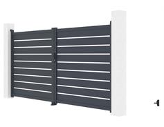 G21 Brána G21 Reno 350x176 cm dvoukřídlá, antracitová
