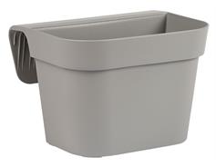Truhlík na zábradlí Arke - šedý 25 cm