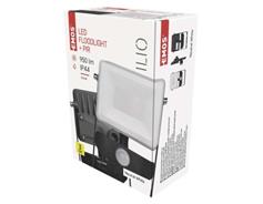 EMOS LED reflektor ILIO s pohybovým čidlem, 10,5W, černý, neutrální bílá