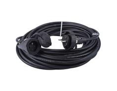 EMOS Venkovní prodlužovací kabel 20 m / 1 zásuvka / černý / guma / 230 V / 2,5 mm2
