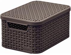 Curver Box Curver Style S 6L s víkem tmavě hnědý