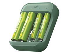 GP Nabíječka baterií B423 + 2× AA GP Recharge 2100 mAh + 2× AAA GP Recharge 800 mAh