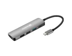 SANDBERG USB-C Dock HDMI+3xUSB+PD 100W 