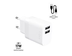 Fixed nabíječka 2xUSB 17W FIXC17N-2UC-WH