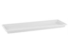 Miska pod truhlík Myra - bílá 40 cm